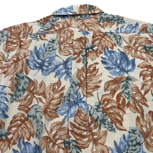 Reyn Spooner Hawaiian Shirt Mens XL Cotton Blend Vintage Popover - Picture 3 of 8
